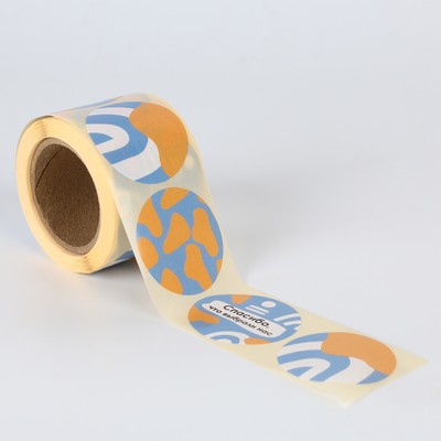 Наклейки для подарков и цветов, «Спасибо за заказ», 4 х 4 см, рулон 250 шт.