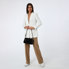 Сумка-тоут на молнии, цвет коричневый - фото 26130722