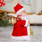 Дед Мороз "Кучерявая шубка" двигается, с подсветкой, 16,5 см - Фото 4