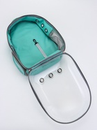 Рюкзак для переноски животных прозрачный, 31×28×42 см, бирюзовый - Фото 15