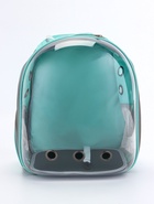 Рюкзак для переноски животных прозрачный, 31×28×42 см, бирюзовый - Фото 7