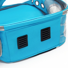Рюкзак для переноски животных прозрачный, 31 х 28 х 42 см, голубой - Фото 9