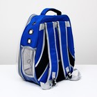 Рюкзак для переноски животных "Котик", прозрачный, 34 х 25 х 40 см, синий - Фото 3