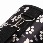 Сумка - переноска для животных «Лапки Happy», размер S, 37.5×17×22 см, чёрная - Фото 9