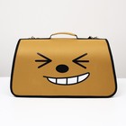 Сумка - переноска для животных «Улыбка», коричневая, размер L, 53×21×29 см, коричневая - фото 57951382