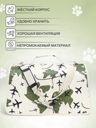 Сумка-переноска каркасная «Самолеты», размер M, 40×21×27 см - Фото 3
