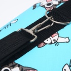 Сумка-переноска каркасная «Играющие котики», размер L, 53×21×29 см, голубая - Фото 9