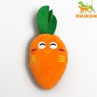 Игрушка для собак «Морковка» с пищалкой, 18 см, оранжевая - фото 9437692