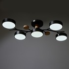 Люстра 1316/5BK LED 120Вт 3000-6000К черный 55х73х15 см - Фото 5