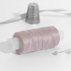 Нитки 40ЛШ, 200 м, цвет лилово-бежевый №5104 - Фото 2