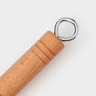 Сковорода «Сферос», 14 ячеек, 36×16×3.5 см, деревянная ручка, чугун, чёрная - Фото 6