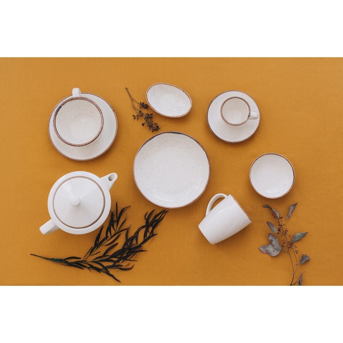 Чашка чайная Beige, 340 мл, цвет бежевый - фото 1891152376