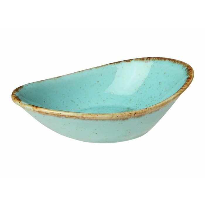 Соусник овальный Turquoise, 7×11 см, цвет бирюзовый - фото 1889671526