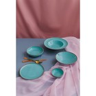 Тарелка для пасты Turquoise, 500 мл, d=25 см, цвет бирюзовый - Фото 5