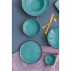Тарелка для пиццы Turquoise, d=28 см, цвет бирюзовый - Фото 5
