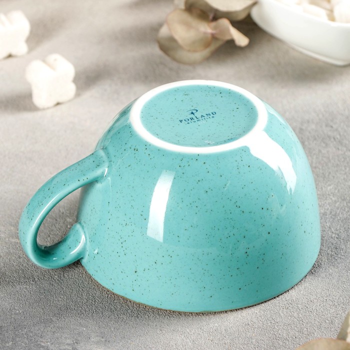 Чашка чайная Turquoise, 340 мл, цвет бирюзовый - фото 1883769995