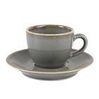 Блюдце для кофейной чашки Dark Grey, d=12 см, цвет тёмно-серый - Фото 3