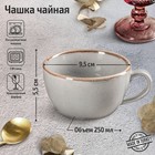 Чашка чайная Dark Grey, 250 мл, фарфор, цвет тёмно-серый - фото 318687080