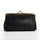 Косметичка-фермуар, 2 отдела на фермуаре, наружный карман, цвет чёрно-белый - фото 23902521