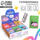 Головоломка металлическая «Пораскинь мозгами», МИКС, в шоубоксе - Фото 1