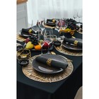 Тарелка обеденная Ethos Rock, d=26 см, цвет коричневый - фото 21395339