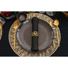 Тарелка обеденная Ethos Rock, d=26 см, цвет коричневый - фото 21395340