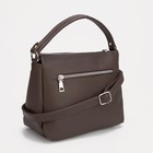 Сумка женская на молнии, цвет коричневый - фото 40275542