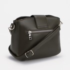 Сумка кросс-боди, отдел на молнии, наружный карман, цвет зелёный - Фото 2