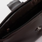 Сумка женская на молнии, цвет коричневый - фото 33477904