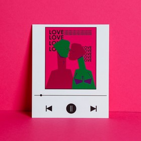 Открытка инстаграм «Любовь», 8,8 × 10,7 см Ош