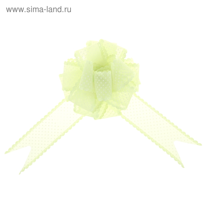 Бант-шар №3,8 "Крапинка", цвет зелёный - Фото 1