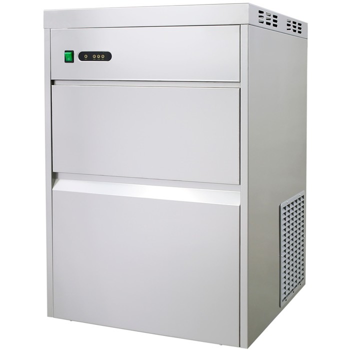 Льдогенератор VIATTO VA-IMS-85, колотый лёд, до 20 кг, 520 Вт, 85 кг/сут, белый