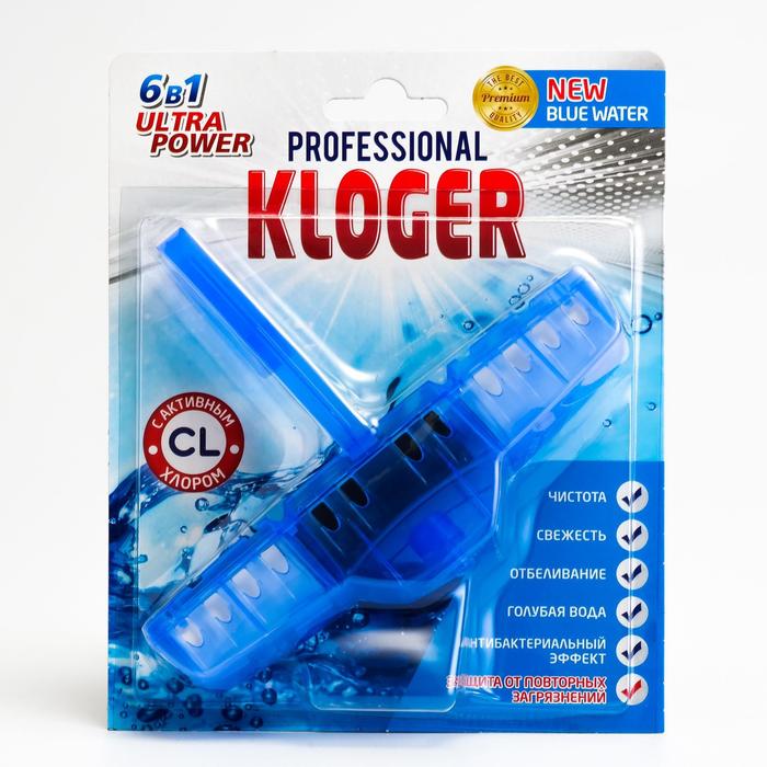 Чистящее средство для унитазов "Kloger Proff", подвеска 6 в 1, с хлором, 1 шт. - Фото 1