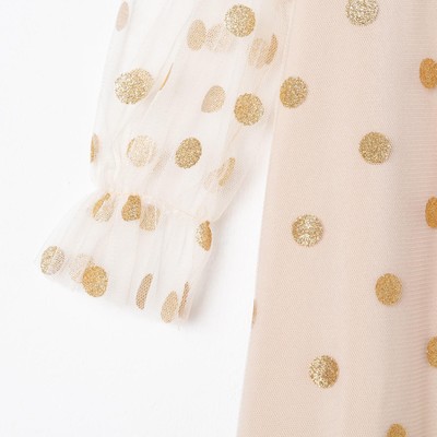 Платье детское KAFTAN горошек, рост 110-116 см