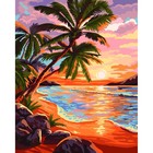 Картина по номерам на холсте с подрамником «Закат на море», 40×50 см - Фото 2