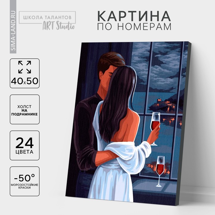 Картина по номерам для взрослых на холсте с подрамником «Свидание», 40×50 см - Фото 1