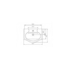 Раковина Rosa "Элегия" 60, 605 х 445 мм, отверстие под смеситель, мебельный, цвет белый - Фото 2
