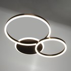 Люстра с ПДУ 1102/2CF LED 120Вт диммер кофе 65х65х7 см BayerLux 5202411 - фото 13995880