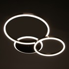Люстра с ПДУ 1102/2CF LED 120Вт диммер кофе 65х65х7 см BayerLux 5202411 - фото 13995881