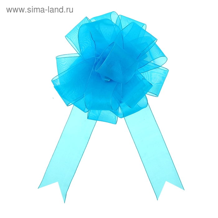 Бант-шар №5 "Лёгкость", цвет тёмно-голубой - Фото 1