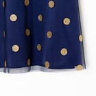 Платье детское нарядное KAFTAN горошек, рост 86-92, синий - Фото 9