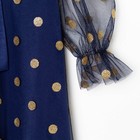 Платье детское нарядное KAFTAN горошек, рост 86-92, синий - Фото 4