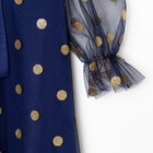 Платье детское нарядное KAFTAN горошек, рост 98-104, синий - Фото 4