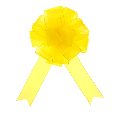 Бант-шар №5 "Лёгкость", цвет жёлтый