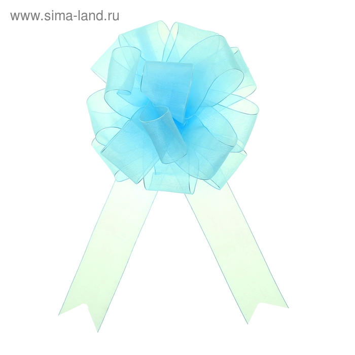 Бант-шар №5 "Лёгкость", цвет голубой - Фото 1