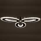 Люстра с ПДУ 1095/3BK LED 114Вт диммер черный 50х50х8 см BayerLux - фото 39294191