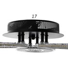 Люстра с ПДУ 1095/3BK LED 114Вт диммер черный 50х50х8 см BayerLux - фото 39294194