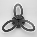 Люстра с ПДУ 1095/3BK LED 114Вт диммер черный 50х50х8 см BayerLux - фото 39294195