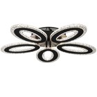 Люстра с ПДУ 1095/5BK LED 190Вт диммер черный 62х62х10 см BayerLux - фото 42613974