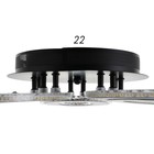 Люстра с ПДУ 1095/5BK LED 190Вт диммер черный 62х62х10 см BayerLux - фото 42613982